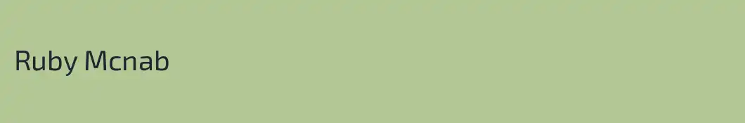 Ruby Mcnab
